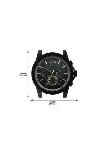 Montre à quartz en silicone - Chronographe - Noir