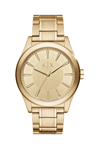 Montre à quartz en acier - Doré