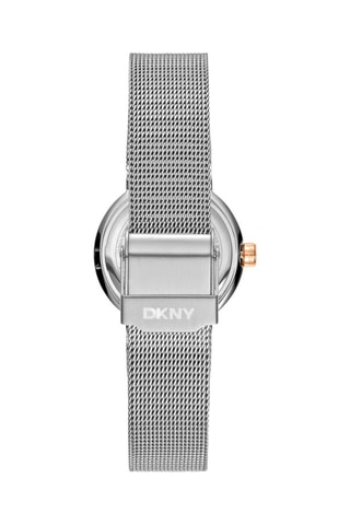 Montre à quartz en acier - Argenté et doré rose