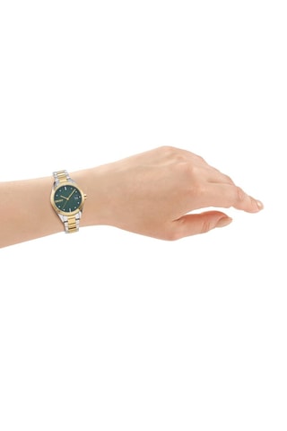 Montre à quartz en acier - Argenté et doré