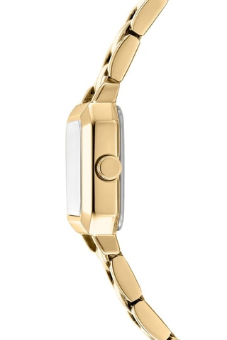Montre à quartz en acier - Doré et vert