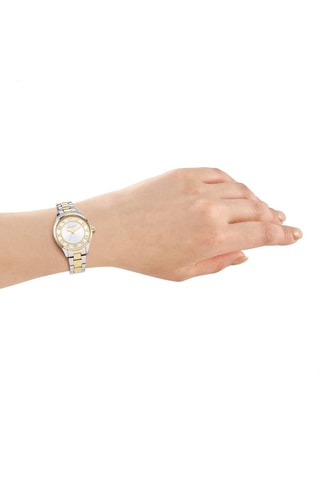Montre à quartz en acier - Argenté et doré