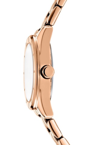 Montre à quartz en acier - Doré rose et doré