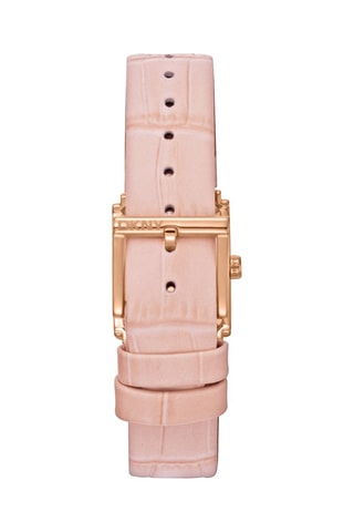 Montre à quartz en cuir - Rose et doré rose