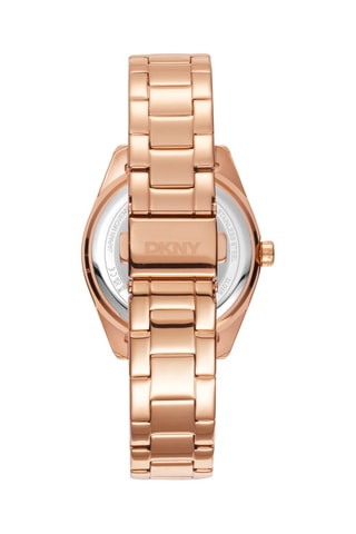 Montre à quartz en acier - Doré rose