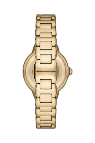 Montre à quartz en acier - Doré