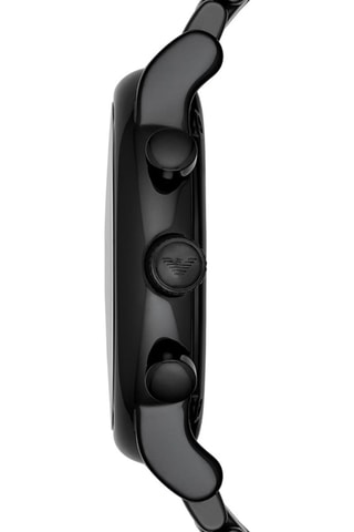 Montre à quartz en céramique - Chronographe - Noir
