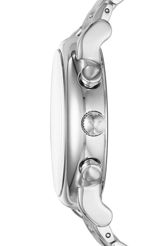 Montre à quartz en acier - Gris et bleu