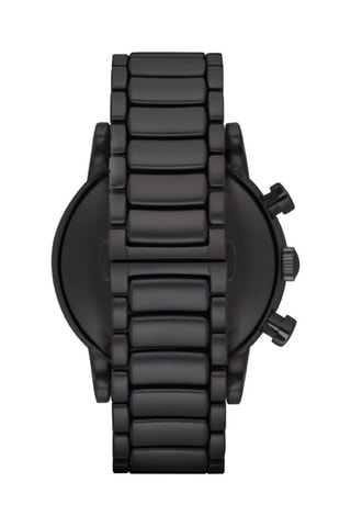 Montre à quartz en acier - Chronographe - Noir