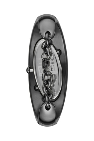 Montre à quartz en acier - Noir
