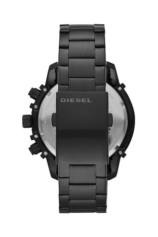 Montre à quartz en acier inoxydable - Chronographe - Noir