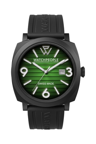Montre à quartz en silicone - Noir