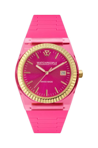 Montre à quartz en silicone WP1 - Rose et doré