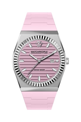 Montre à quartz en silicone WP1 - Rose et argenté