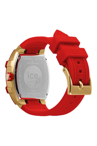 Montre à quartz en silicone ICE Boliday - Rouge et doré