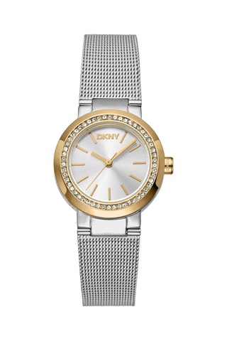 Montre à quartz en acier - Argenté et doré