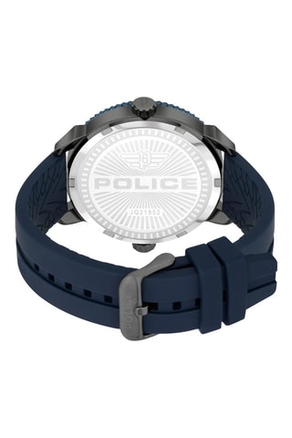 Montre à quartz en silicone - Bleu et noir