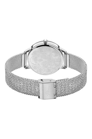 Montre à quartz en acier - Argenté et noir