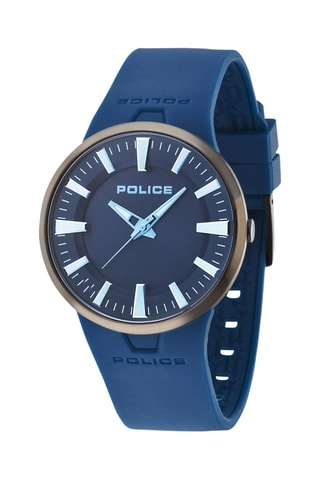 Montre à quartz - Bleu et argenté