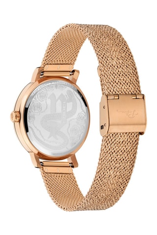 Montre à quartz en acier en acier- Doré