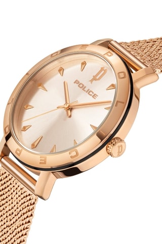 Montre à quartz en acier en acier- Doré