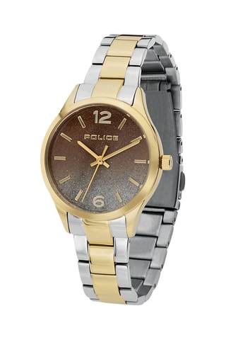 Montre à quartz en acier - Argenté et doré