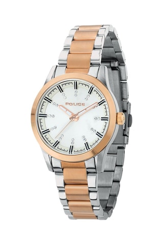Montre à quartz - Argenté et doré rose