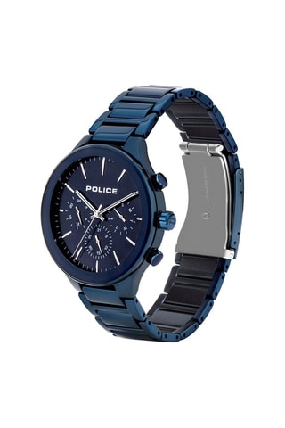 Montre à quartz en acier - Bleu
