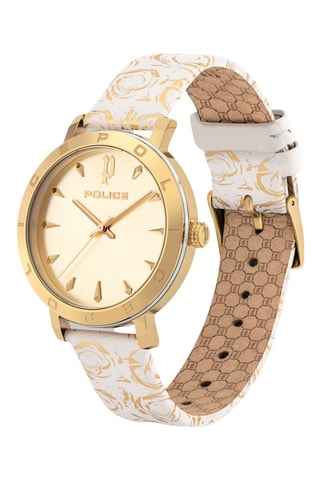 Montre à quartz - Blanc et doré