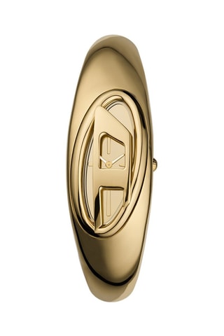 Montre à quartz en acier - Doré
