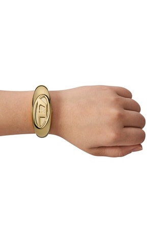 Montre à quartz en acier - Doré