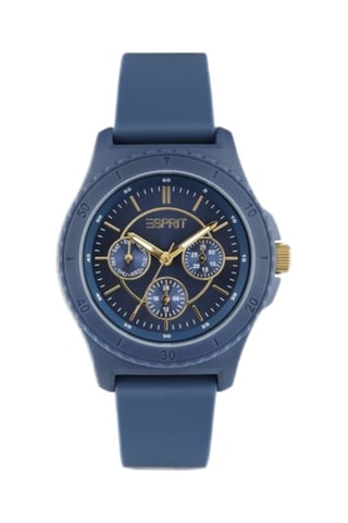 Montre à quartz en silicone - Bleu foncé