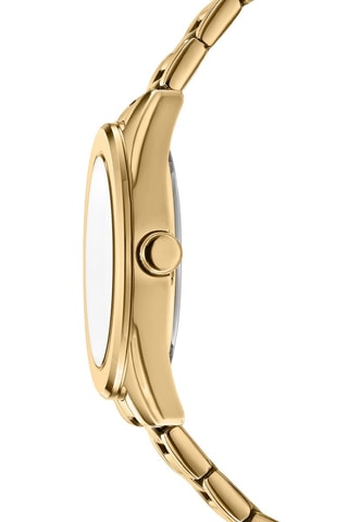 Montre à quartz en acier - Doré