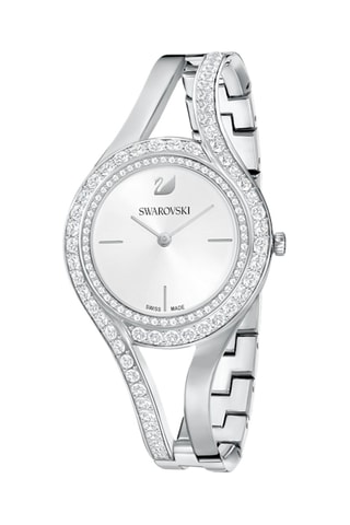 Montre à quartz en acier Eternal - Argenté et blanc