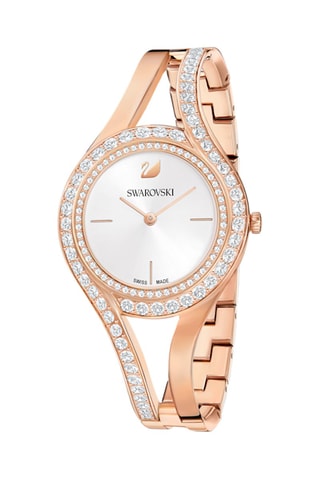 Montre à quartz en acier et plaqué or rose Eternal