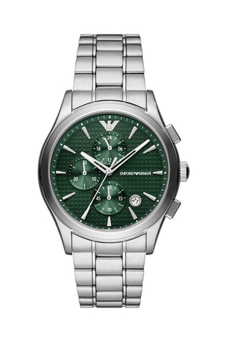 Montre à quartz en acier  - Chronographe - Argenté