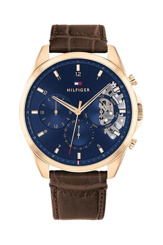 Montre à quartz en cuir - Marron et doré - MASQUE EDITO