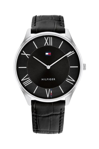Montre à quartz en cuir - Noir et argenté - MASQUE EDITO