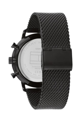 Montre à quartz en acier - Chronographe - Noir - MASQUE EDITO