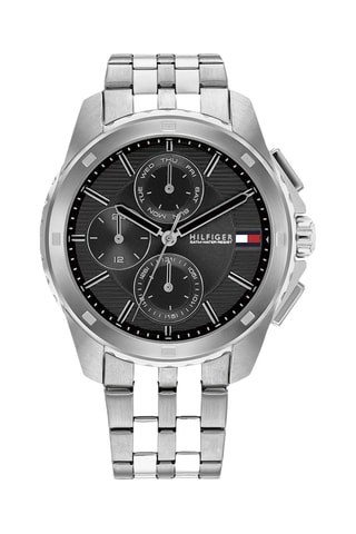 Montre à quartz en métal - Chronographe - Argenté