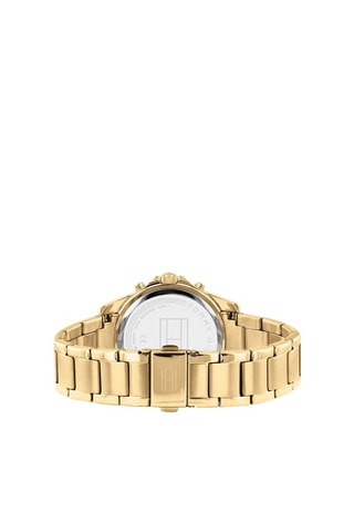 Montre à quartz en acier - Chronographe - Doré