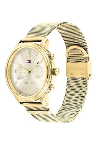 Montre à quartz en acier - Doré