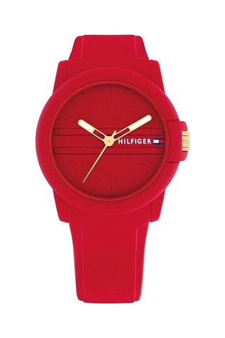 Montre à quartz en PVC - Rouge