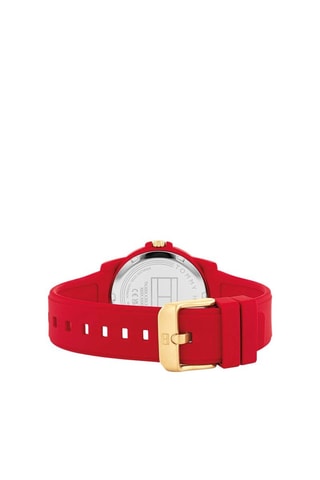 Montre à quartz en PVC - Rouge