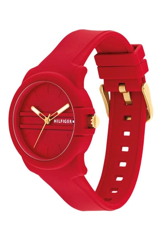 Montre à quartz en PVC - Rouge