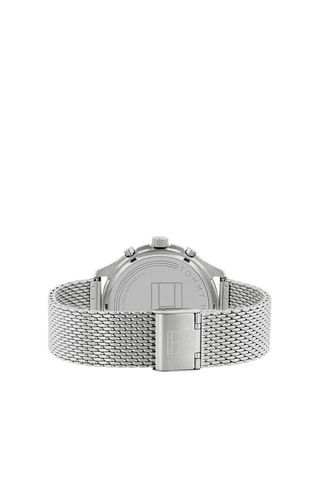 Montre à quartz en acier - Chronographe - Argenté
