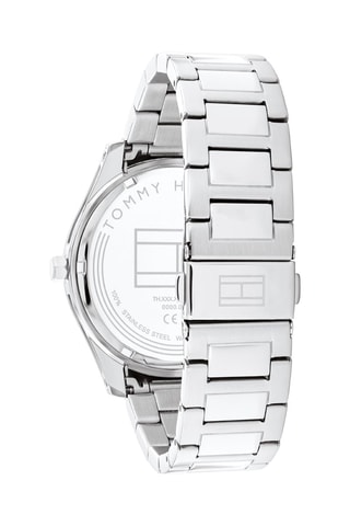 Montre à quartz en acier - Argenté et marron