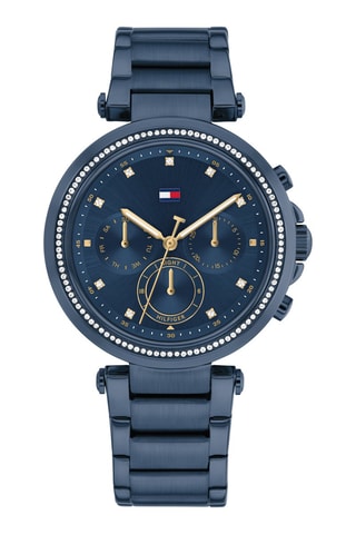 Montre à quartz en acier inoxydable - Bleu marine