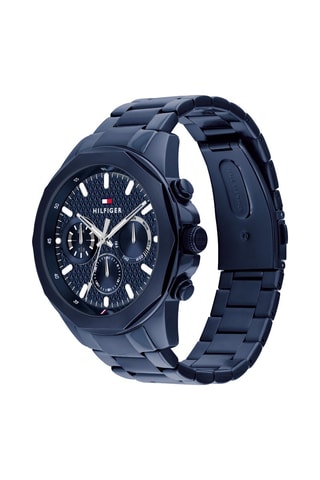 Montre à quartz en acier inoxydable - Bleu marine