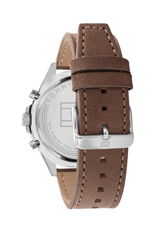 Montre à quartz en cuir - Marron et noir
